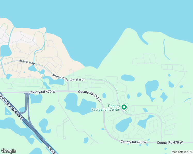 map of restaurants, bars, coffee shops, grocery stores, and more near 2096 County Road 470 West in Okahumpka