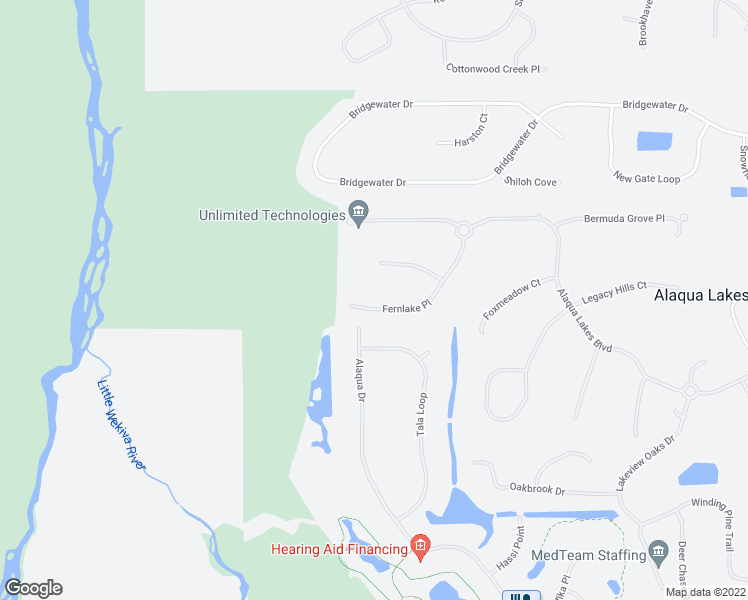 map of restaurants, bars, coffee shops, grocery stores, and more near 3364 Fernlake Place in Longwood