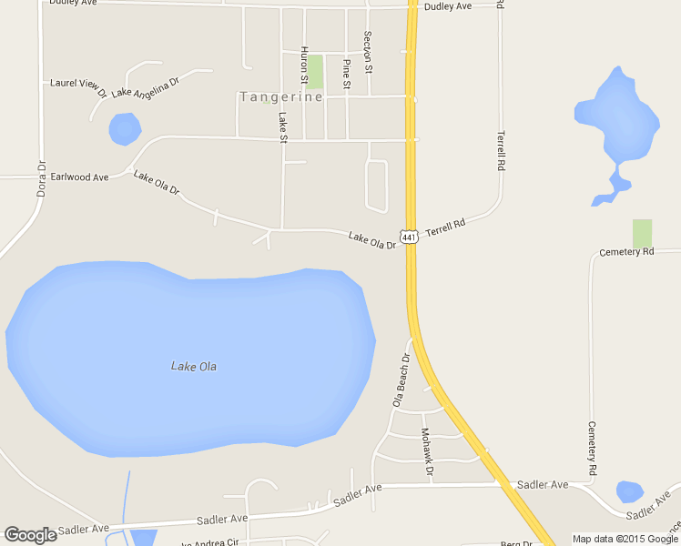 map of restaurants, bars, coffee shops, grocery stores, and more near 7072 Lake Ola Drive in Mount Dora
