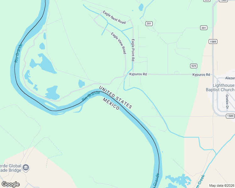 map of restaurants, bars, coffee shops, grocery stores, and more near Hopedale Road in Eagle Pass