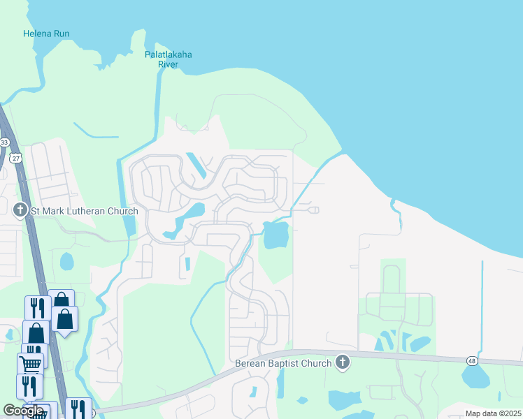 map of restaurants, bars, coffee shops, grocery stores, and more near 507 Palo Verde Drive in Leesburg