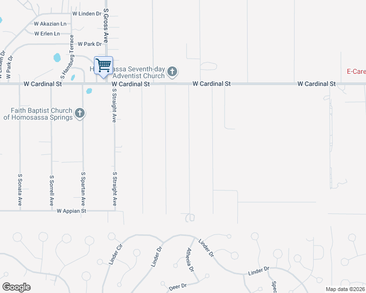 map of restaurants, bars, coffee shops, grocery stores, and more near 7028 South Threshold Point in Homosassa