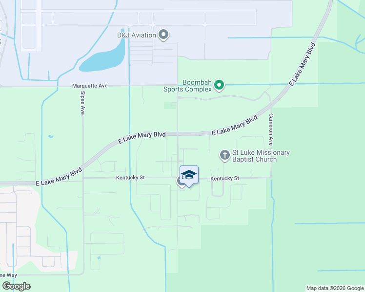map of restaurants, bars, coffee shops, grocery stores, and more near 3812 Corona Court in Sanford