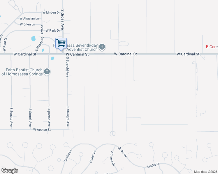 map of restaurants, bars, coffee shops, grocery stores, and more near 7028 South Threshold Point in Homosassa