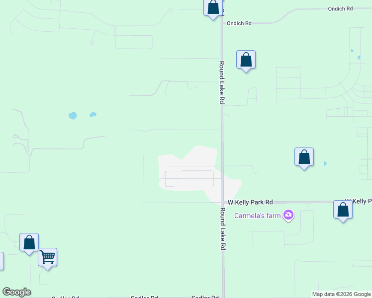 map of restaurants, bars, coffee shops, grocery stores, and more near 5332 Round Lake Road in Apopka