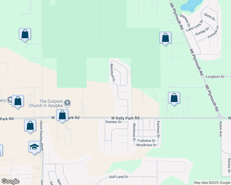 map of restaurants, bars, coffee shops, grocery stores, and more near 5230 Kati Lynn Drive in Apopka
