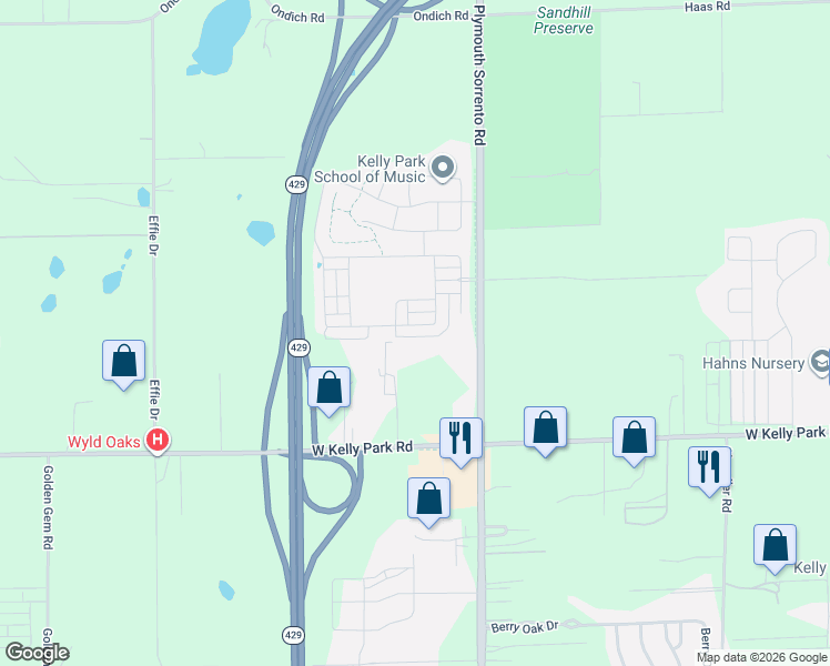 map of restaurants, bars, coffee shops, grocery stores, and more near 5206 Plymouth Sorrento Road in Apopka