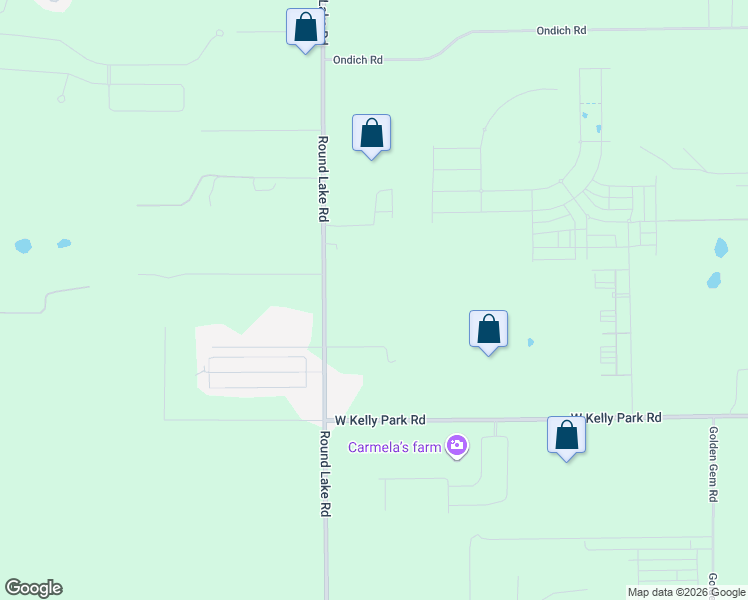 map of restaurants, bars, coffee shops, grocery stores, and more near 5303 Round Lake Road in Apopka