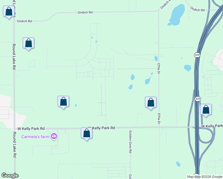 map of restaurants, bars, coffee shops, grocery stores, and more near 4033 West Kelly Park Road in Apopka