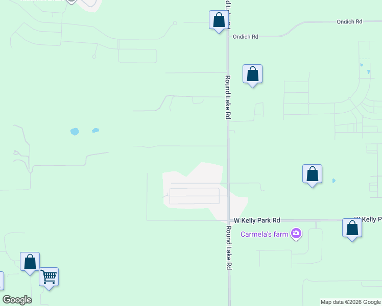 map of restaurants, bars, coffee shops, grocery stores, and more near 5332 Round Lake Road in Apopka