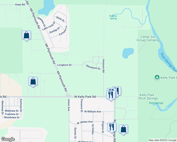 map of restaurants, bars, coffee shops, grocery stores, and more near 5213 Brangus Road in Apopka