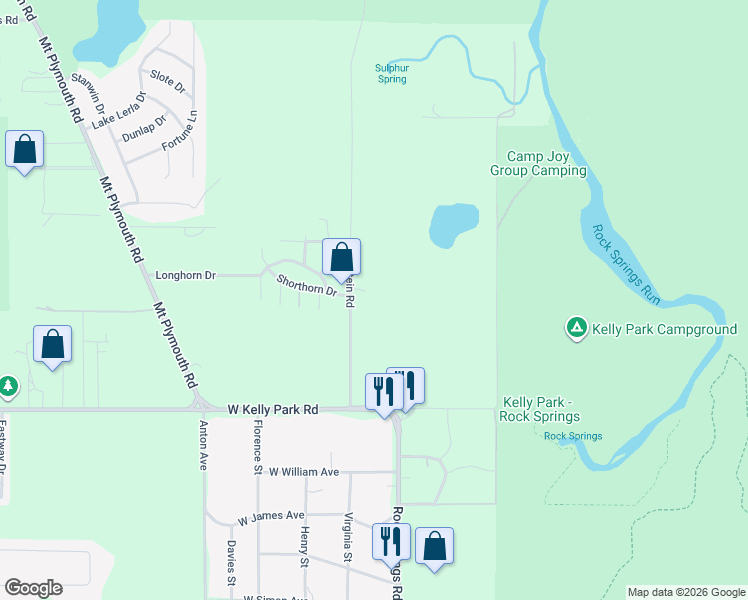 map of restaurants, bars, coffee shops, grocery stores, and more near 5223 Holstein Road in Apopka