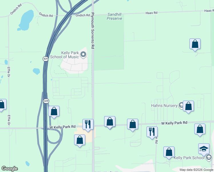 map of restaurants, bars, coffee shops, grocery stores, and more near 5401 Plymouth Sorrento Road in Apopka