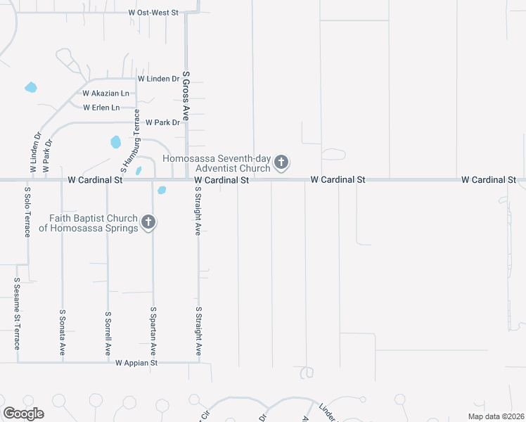 map of restaurants, bars, coffee shops, grocery stores, and more near 6850 South Maxwell Point in Homosassa