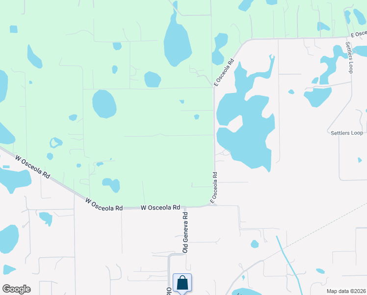 map of restaurants, bars, coffee shops, grocery stores, and more near 261 Racoon Trail in Geneva