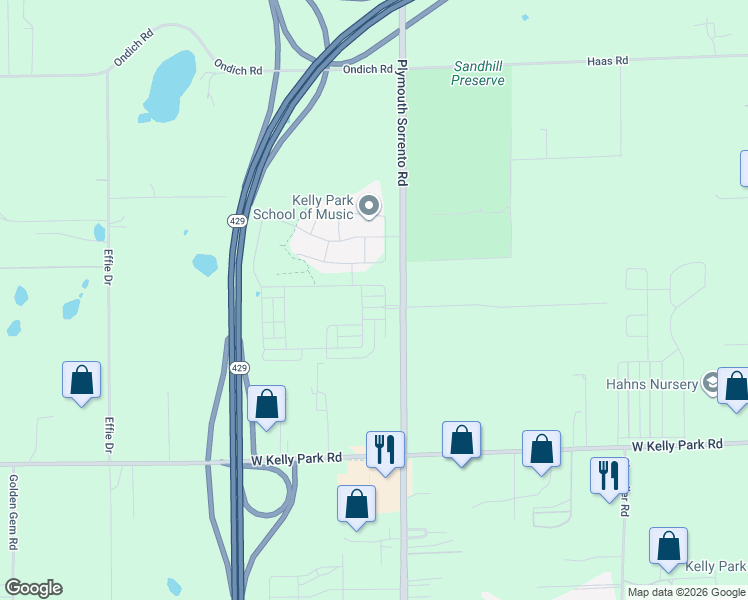 map of restaurants, bars, coffee shops, grocery stores, and more near in Apopka