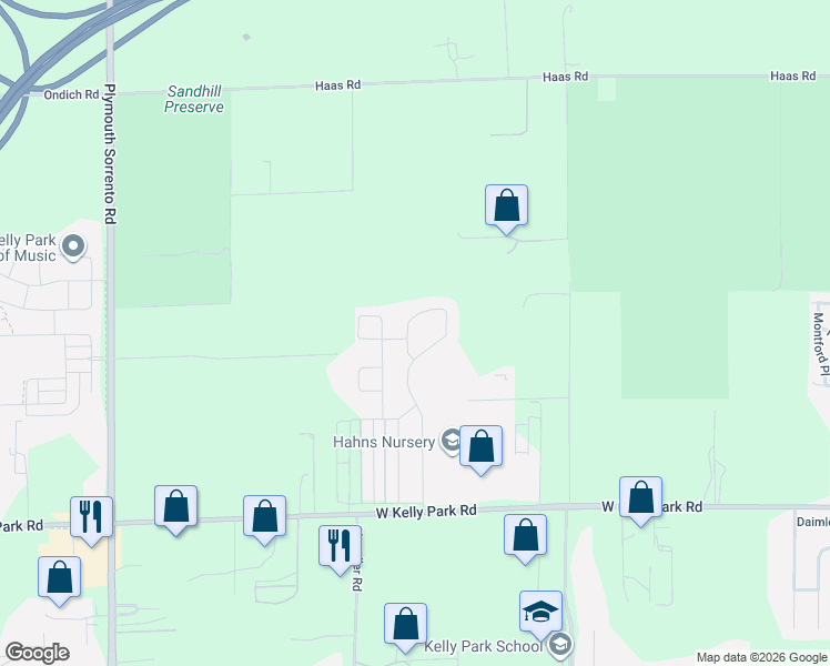 map of restaurants, bars, coffee shops, grocery stores, and more near 2736 Park Ridge Street in Apopka