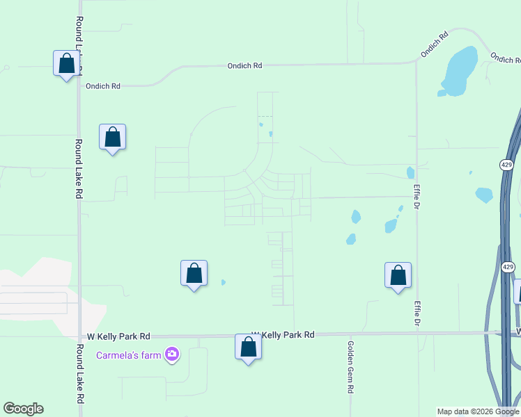 map of restaurants, bars, coffee shops, grocery stores, and more near 5474 Effie Drive in Apopka