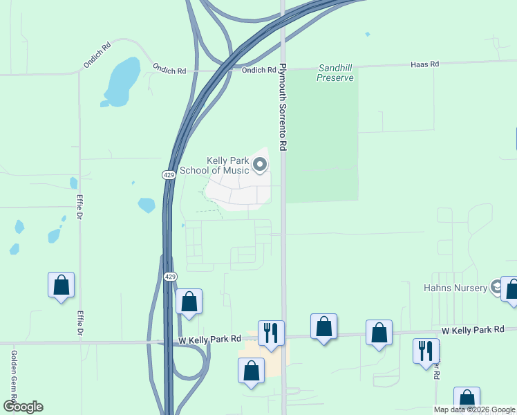 map of restaurants, bars, coffee shops, grocery stores, and more near 5502 Plymouth Sorrento Road in Apopka