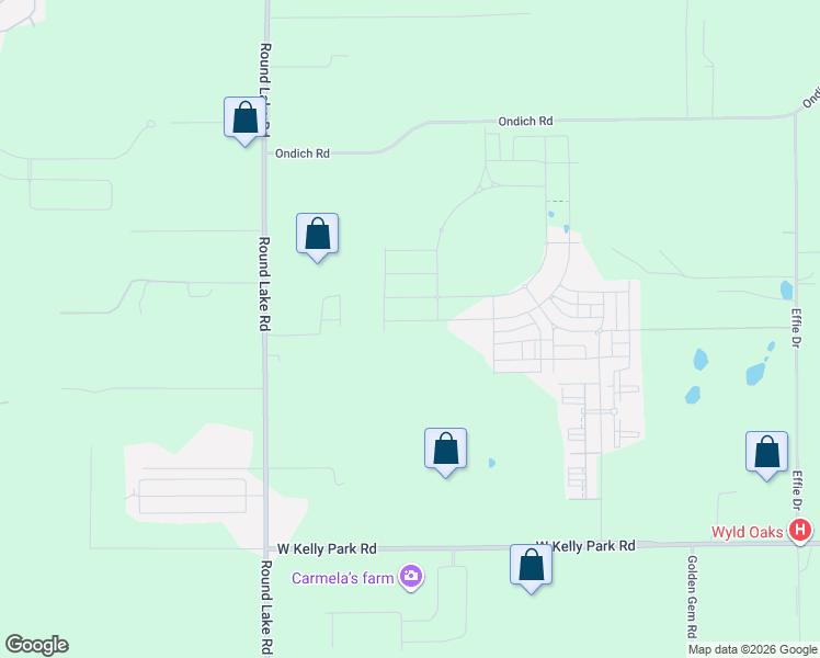 map of restaurants, bars, coffee shops, grocery stores, and more near 5463 Round Lake Road in Apopka