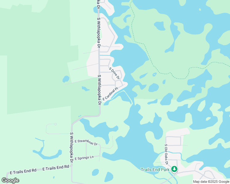 map of restaurants, bars, coffee shops, grocery stores, and more near 11726 East Cardinal Place in Floral City
