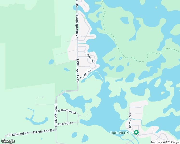 map of restaurants, bars, coffee shops, grocery stores, and more near 11726 East Cardinal Place in Floral City