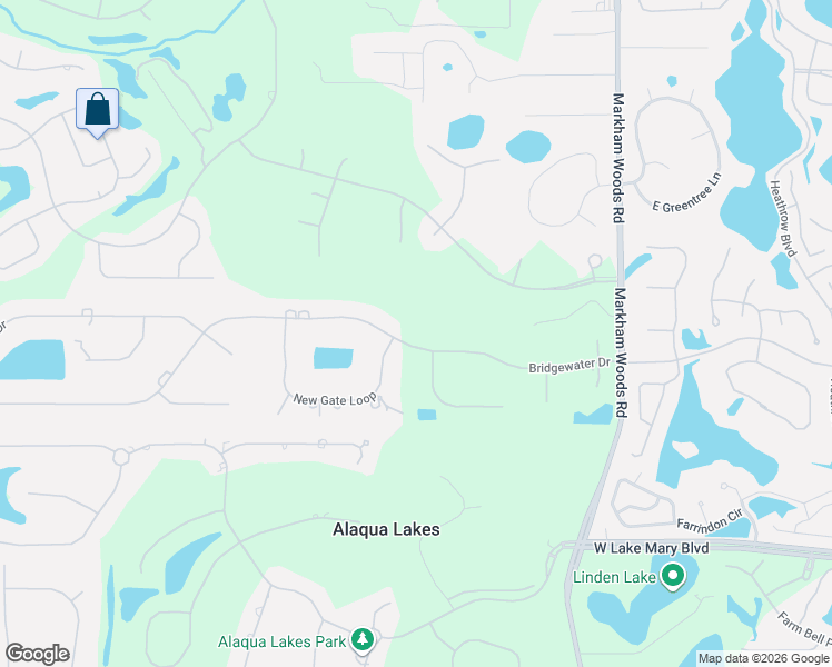 map of restaurants, bars, coffee shops, grocery stores, and more near 1678 Bridgewater Drive in Lake Mary