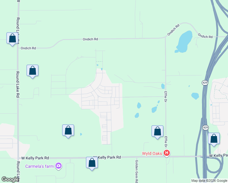 map of restaurants, bars, coffee shops, grocery stores, and more near 5474 Effie Drive in Apopka
