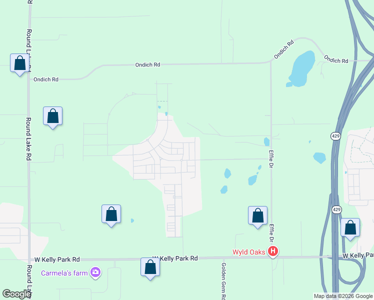 map of restaurants, bars, coffee shops, grocery stores, and more near 5474 Effie Drive in Apopka
