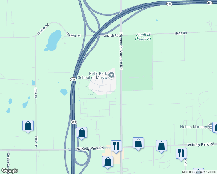 map of restaurants, bars, coffee shops, grocery stores, and more near 5502 Plymouth Sorrento Road in Apopka