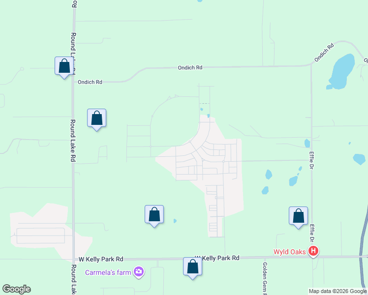 map of restaurants, bars, coffee shops, grocery stores, and more near 4338 Ondich Road in Apopka