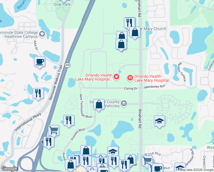 map of restaurants, bars, coffee shops, grocery stores, and more near in Lake County