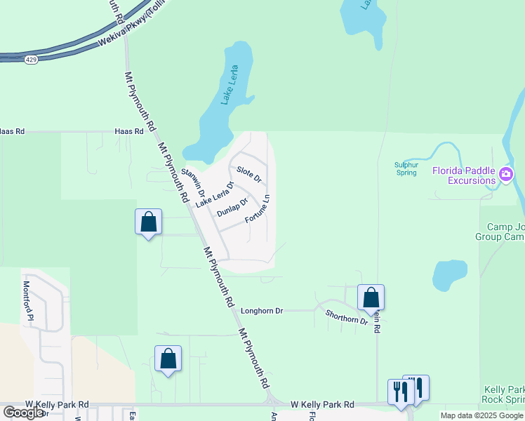 map of restaurants, bars, coffee shops, grocery stores, and more near 6300 Sanson Drive in Apopka