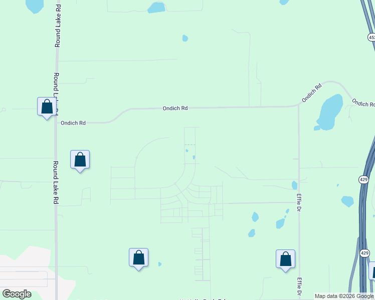 map of restaurants, bars, coffee shops, grocery stores, and more near 4202 Ondich Road in Apopka