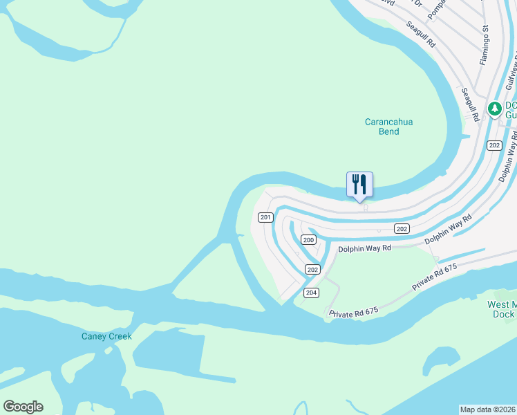 map of restaurants, bars, coffee shops, grocery stores, and more near Pr 261 in Bay City