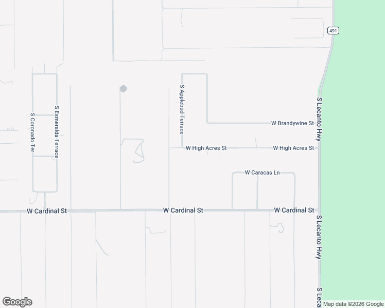 map of restaurants, bars, coffee shops, grocery stores, and more near 1750 West High Acres Street in Lecanto