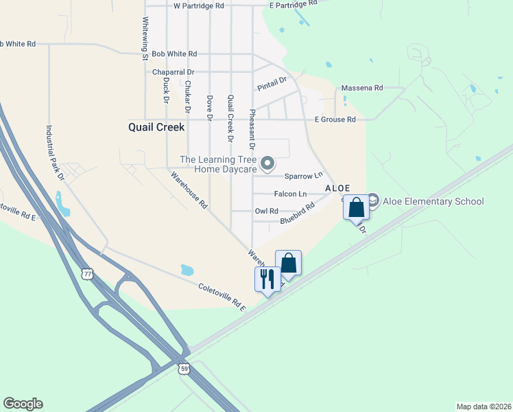 map of restaurants, bars, coffee shops, grocery stores, and more near 102 Owl Road in Victoria