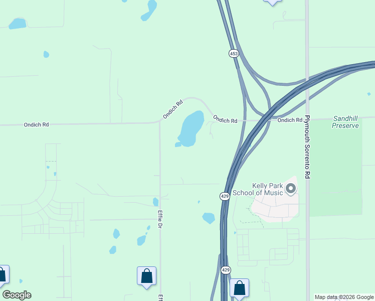 map of restaurants, bars, coffee shops, grocery stores, and more near 5859 Effie Drive in Apopka
