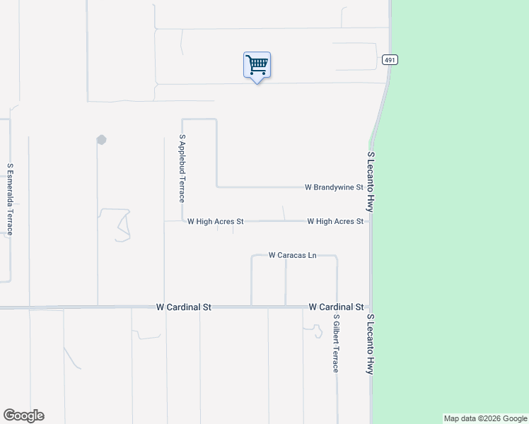 map of restaurants, bars, coffee shops, grocery stores, and more near 1479 West High Acres Street in Lecanto