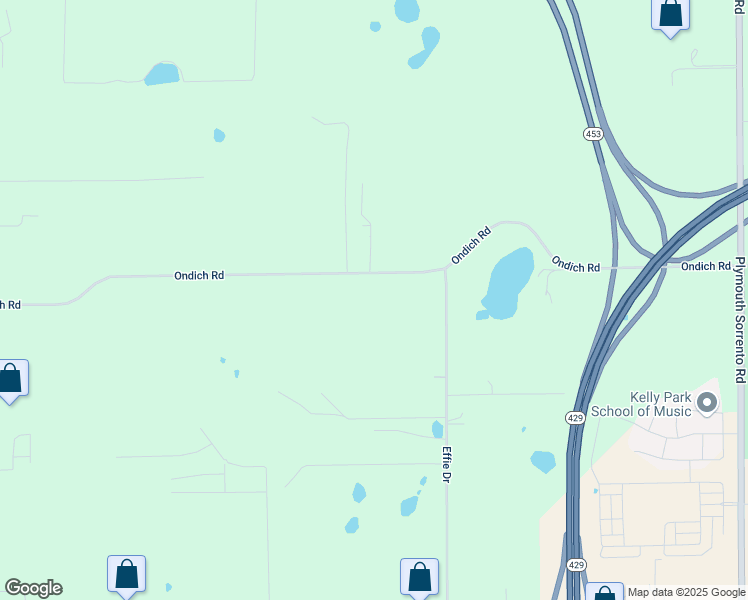 map of restaurants, bars, coffee shops, grocery stores, and more near 3870 Ondich Road in Apopka