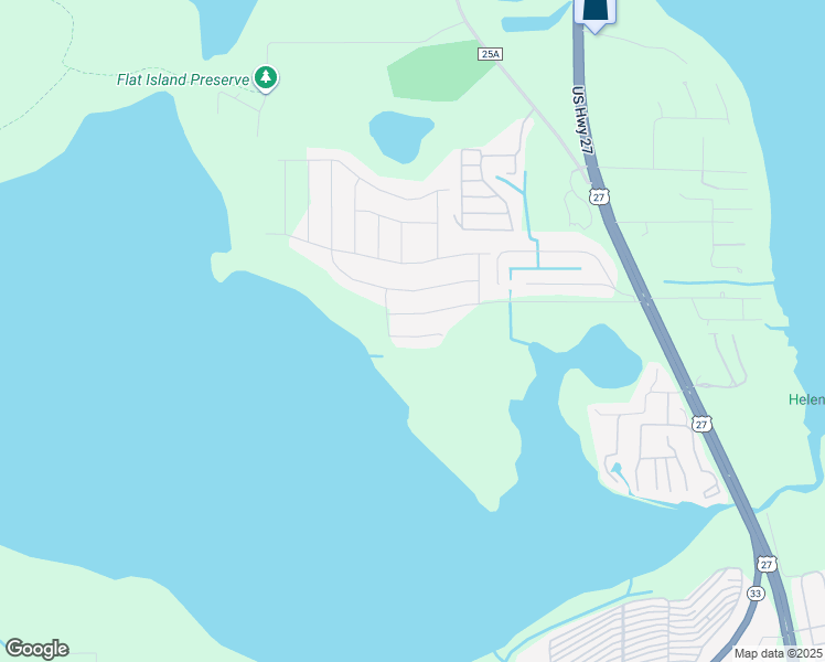 map of restaurants, bars, coffee shops, grocery stores, and more near 3700 Palm Drive in Leesburg
