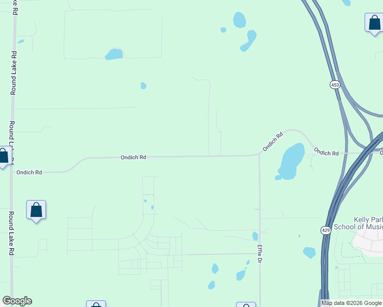 map of restaurants, bars, coffee shops, grocery stores, and more near 4103 Ondich Road in Apopka