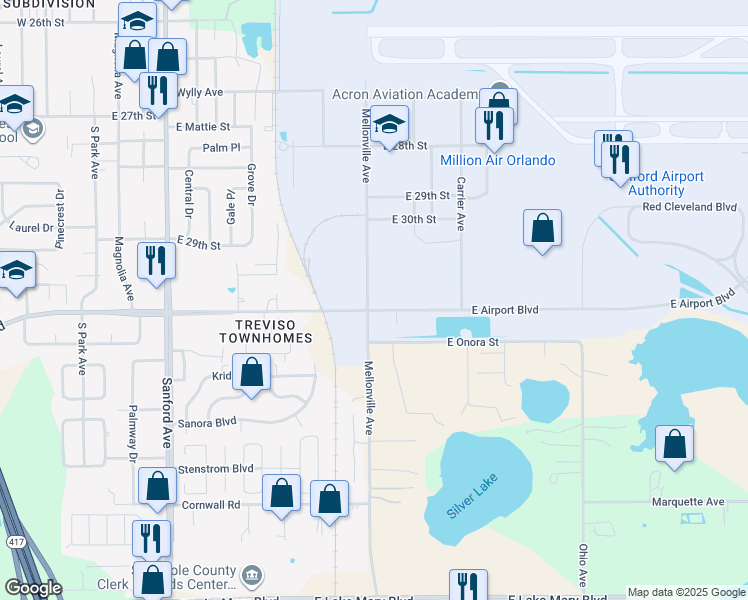 1500 E Airport Blvd, Sanford FL Walk Score