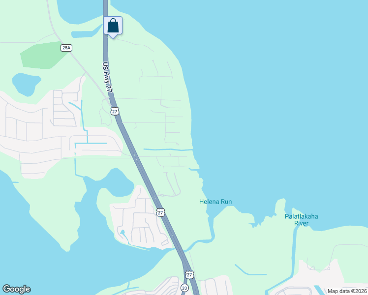 map of restaurants, bars, coffee shops, grocery stores, and more near 29200 South Corley Island Road in Leesburg