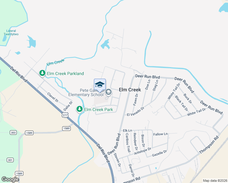 map of restaurants, bars, coffee shops, grocery stores, and more near 3925 Irma Morales in Eagle Pass