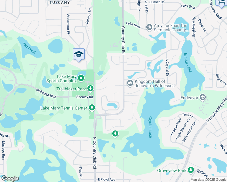 map of restaurants, bars, coffee shops, grocery stores, and more near 566 Hardwood Place in Lake Mary