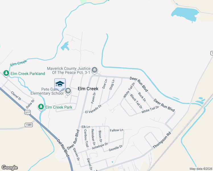 map of restaurants, bars, coffee shops, grocery stores, and more near 3865 Stag Lane in Eagle Pass
