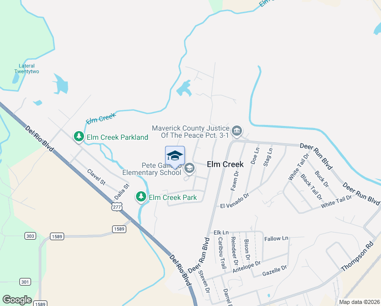 map of restaurants, bars, coffee shops, grocery stores, and more near 3925 Irma Morales in Eagle Pass