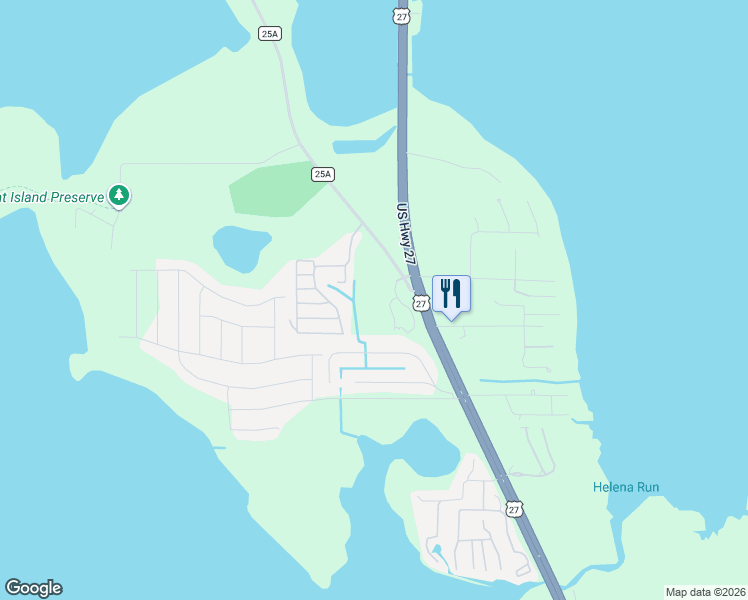 map of restaurants, bars, coffee shops, grocery stores, and more near 200-242 Duke Circle in Leesburg