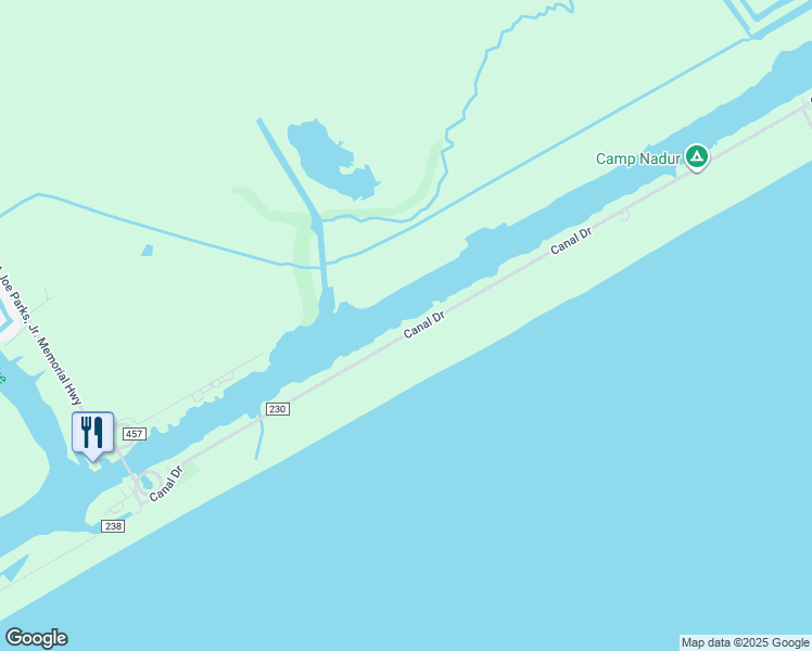 map of restaurants, bars, coffee shops, grocery stores, and more near 777 County Road 230 in Bay City